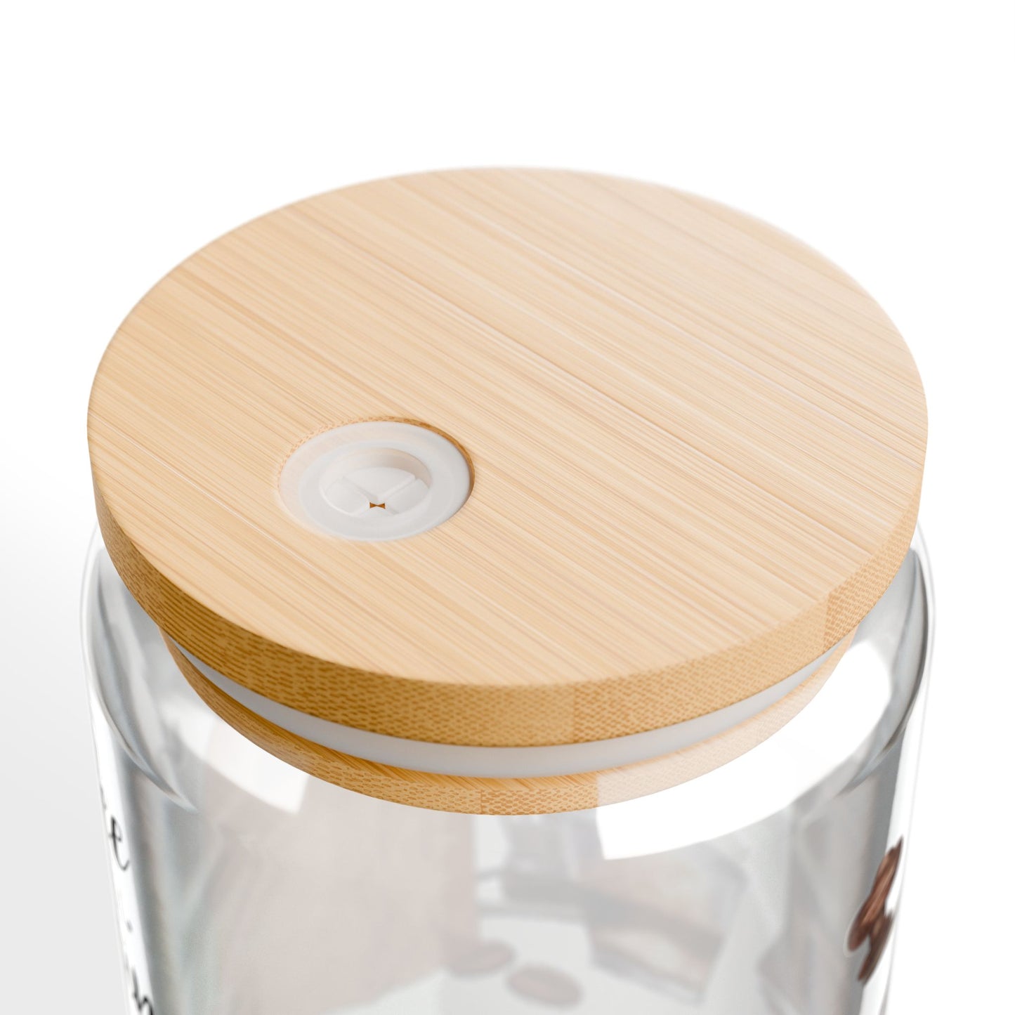 Coffee Is the Best Medicine" Glass Tumbler with Bamboo Lid & Straw – Eco-Friendly Drinkware, 16oz