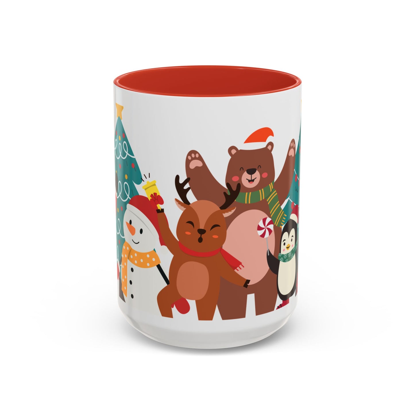 Festive Christmas Mug with Cute Holiday Characters – Perfect for Hot Beverages