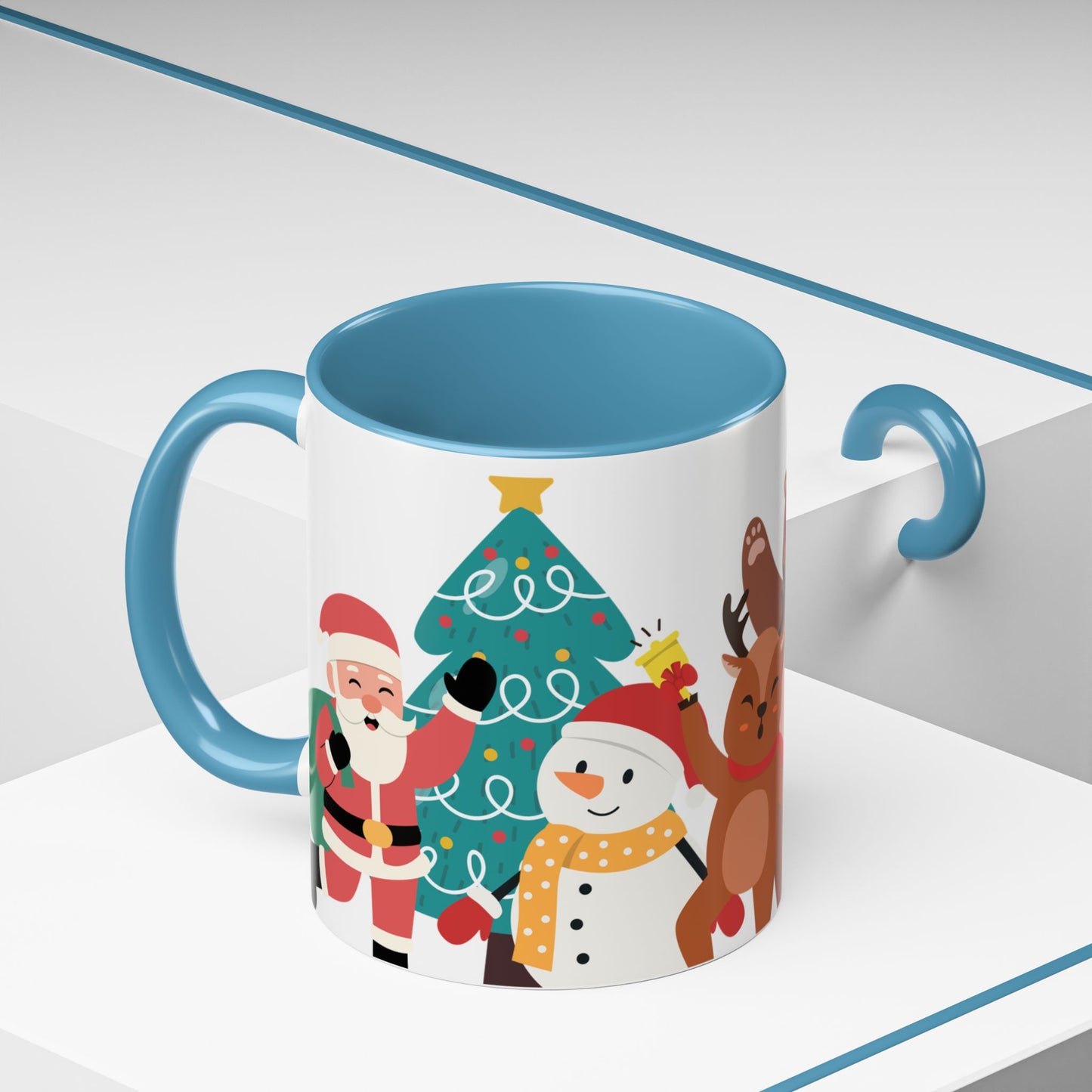 Festive Christmas Mug with Cute Holiday Characters – Perfect for Hot Beverages