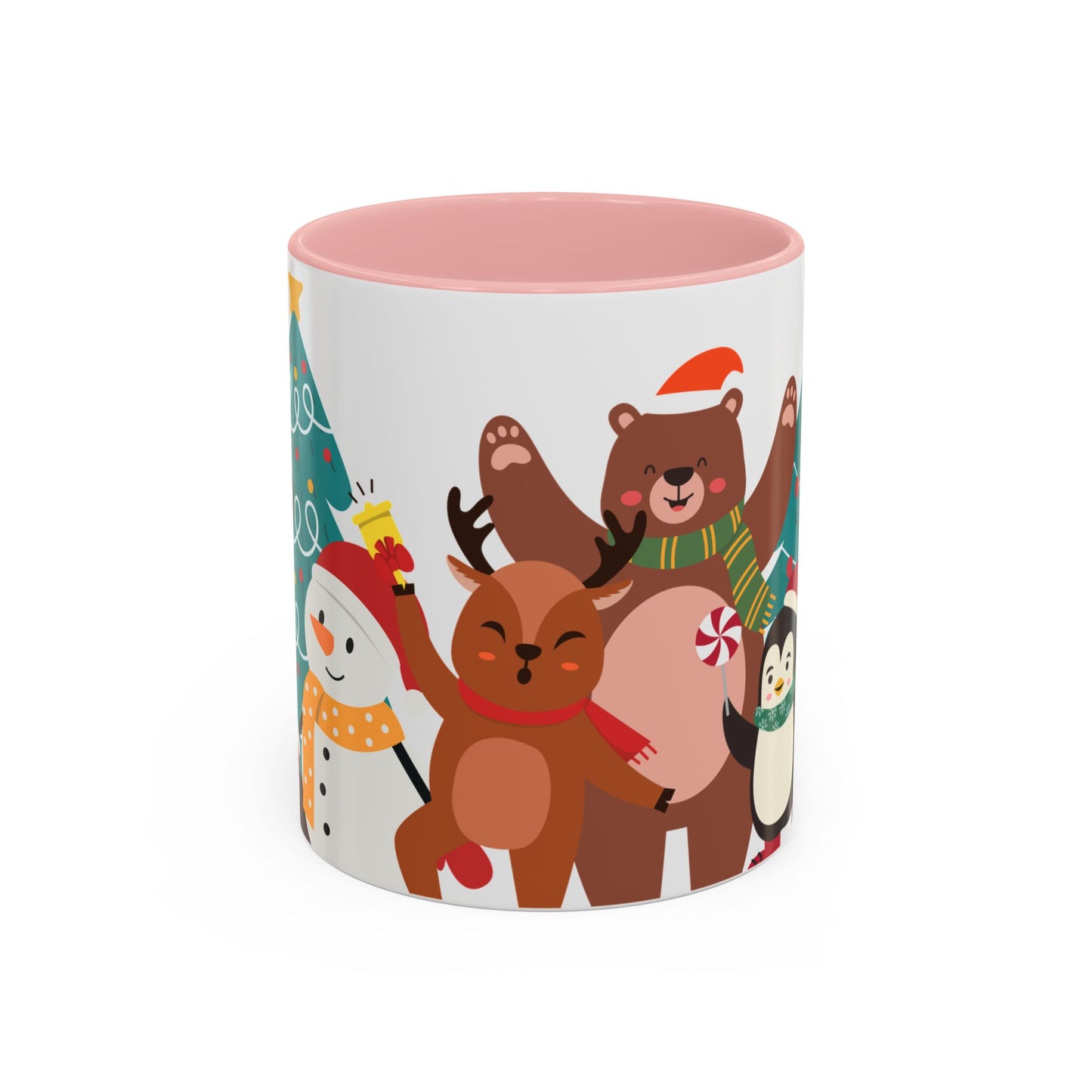 Festive Christmas Mug with Cute Holiday Characters – Perfect for Hot Beverages