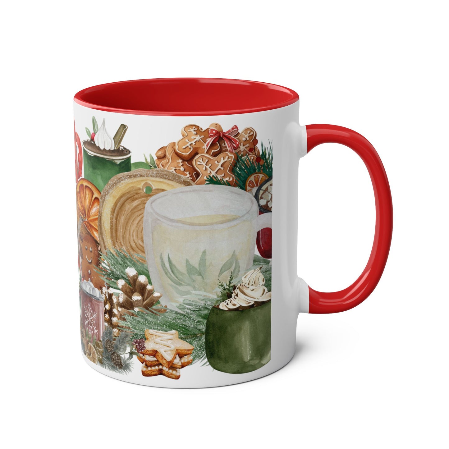 Cozy Christmas Mug with Hot Cocoa and Cookies Design – Perfect Holiday Gift