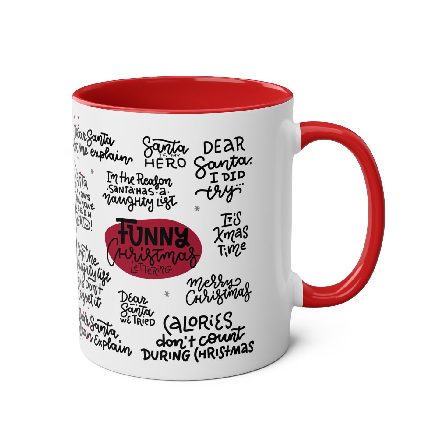 Funny Christmas Mug with Holiday Quotes – Naughty List Humor