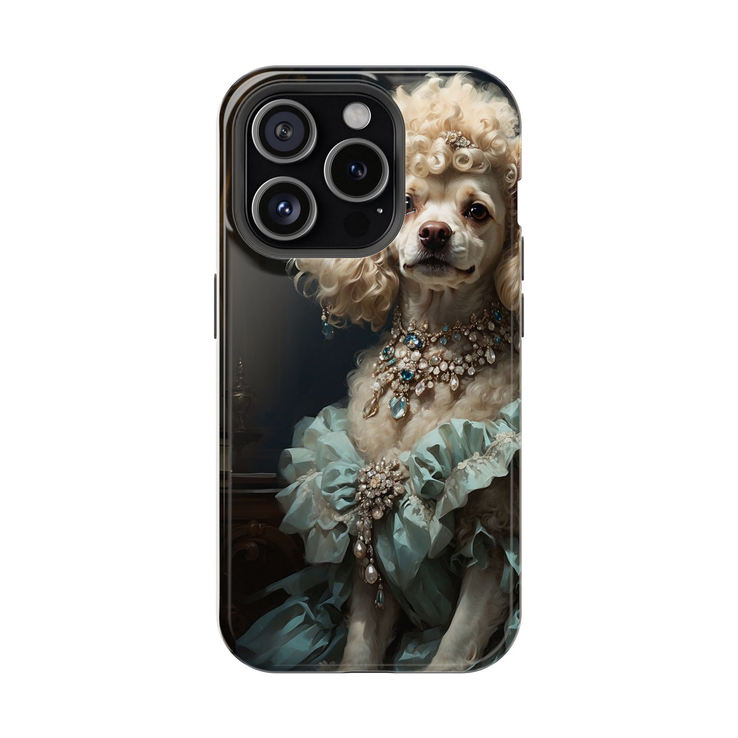 Magnetic Tough Cases Baroque Poodle: Elegance in Renaissance Style