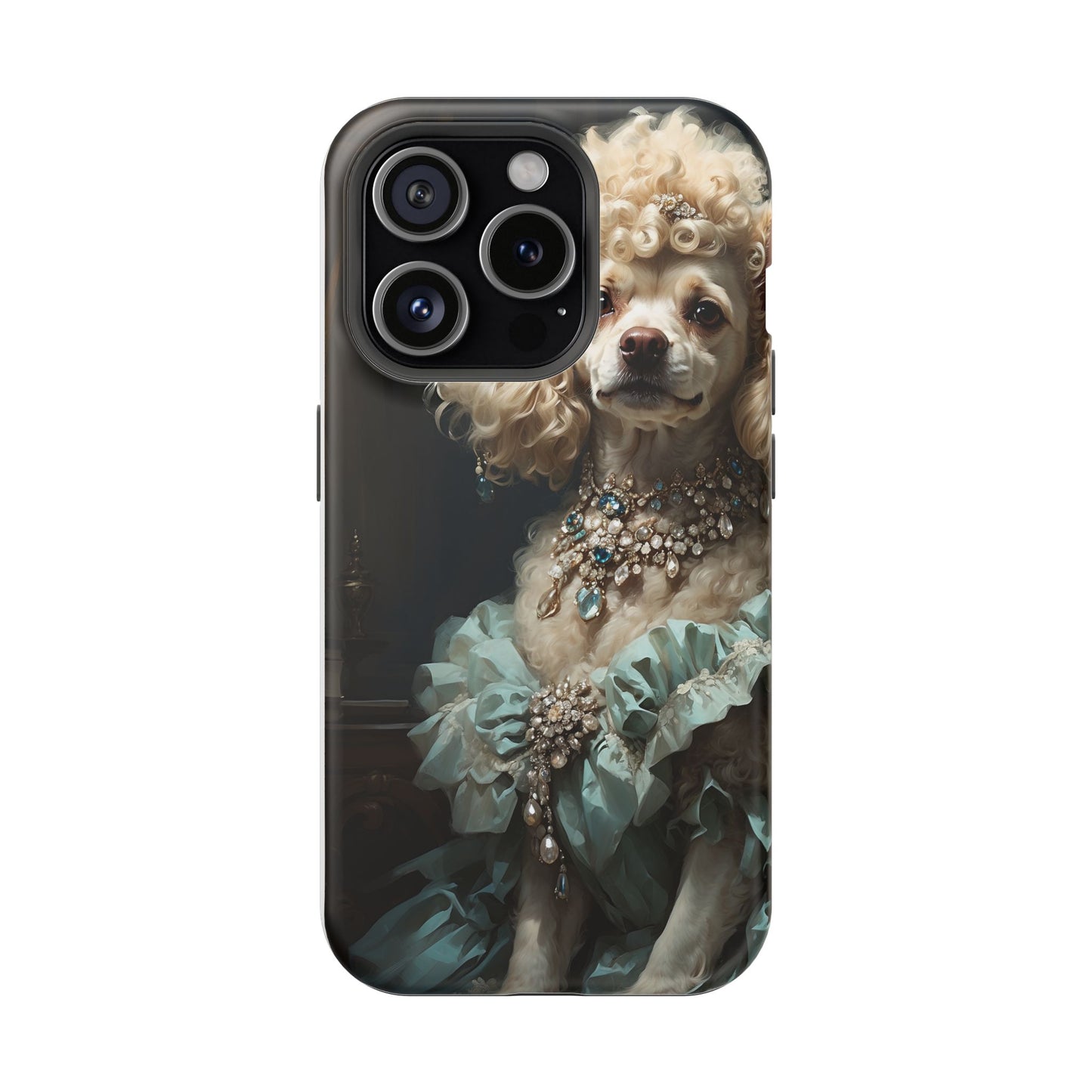 Magnetic Tough Cases Baroque Poodle: Elegance in Renaissance Style