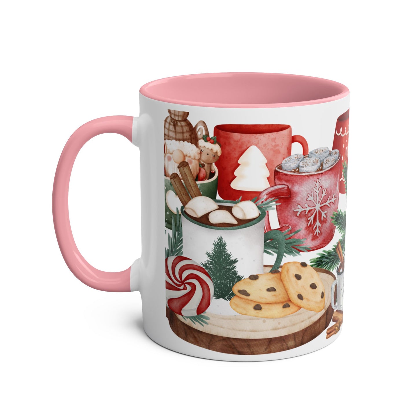 Cozy Christmas Mug with Hot Cocoa and Cookies Design – Perfect Holiday Gift