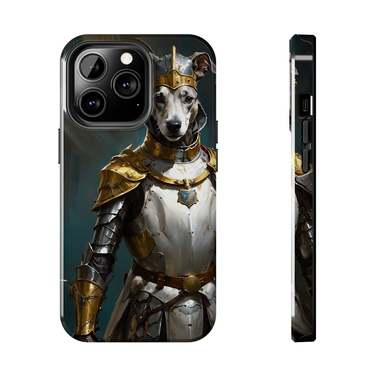 Tough Phone Cases Renaissance Knight: Gallant Greyhound in Armor