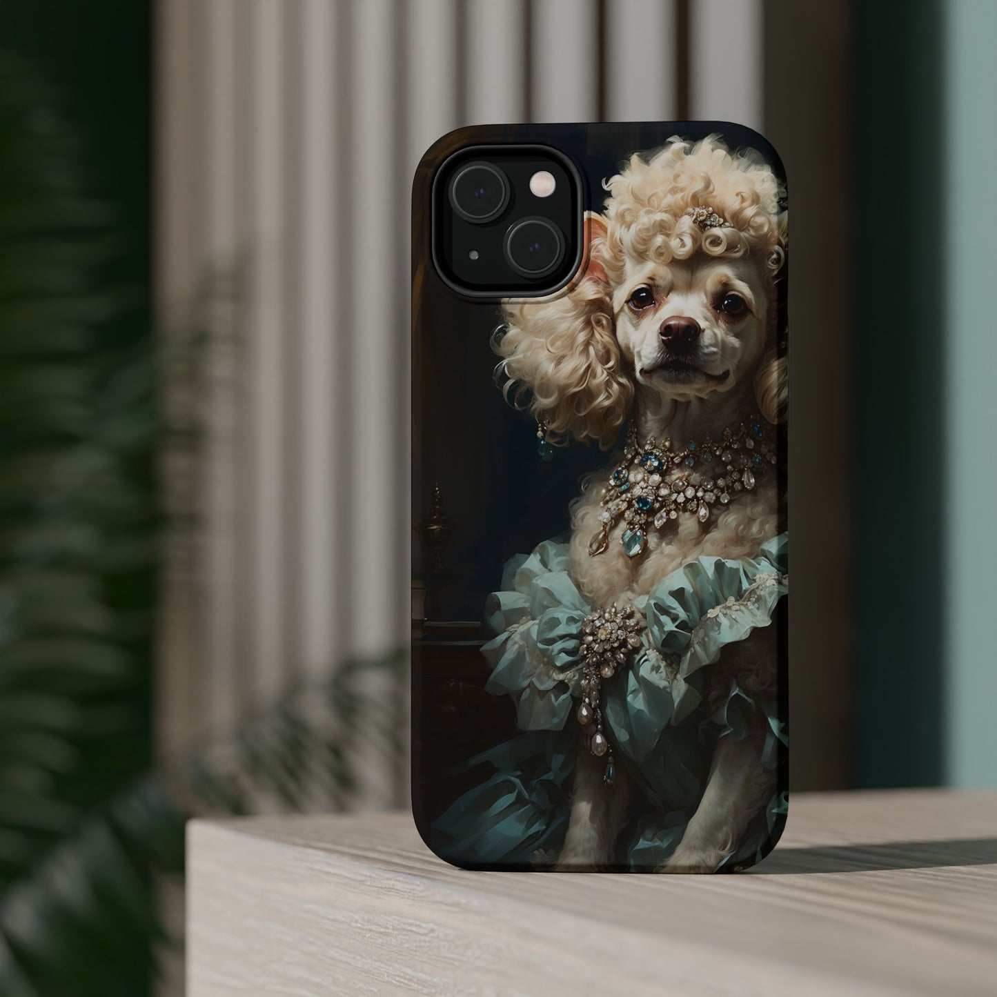 Magnetic Tough Cases Baroque Poodle: Elegance in Renaissance Style