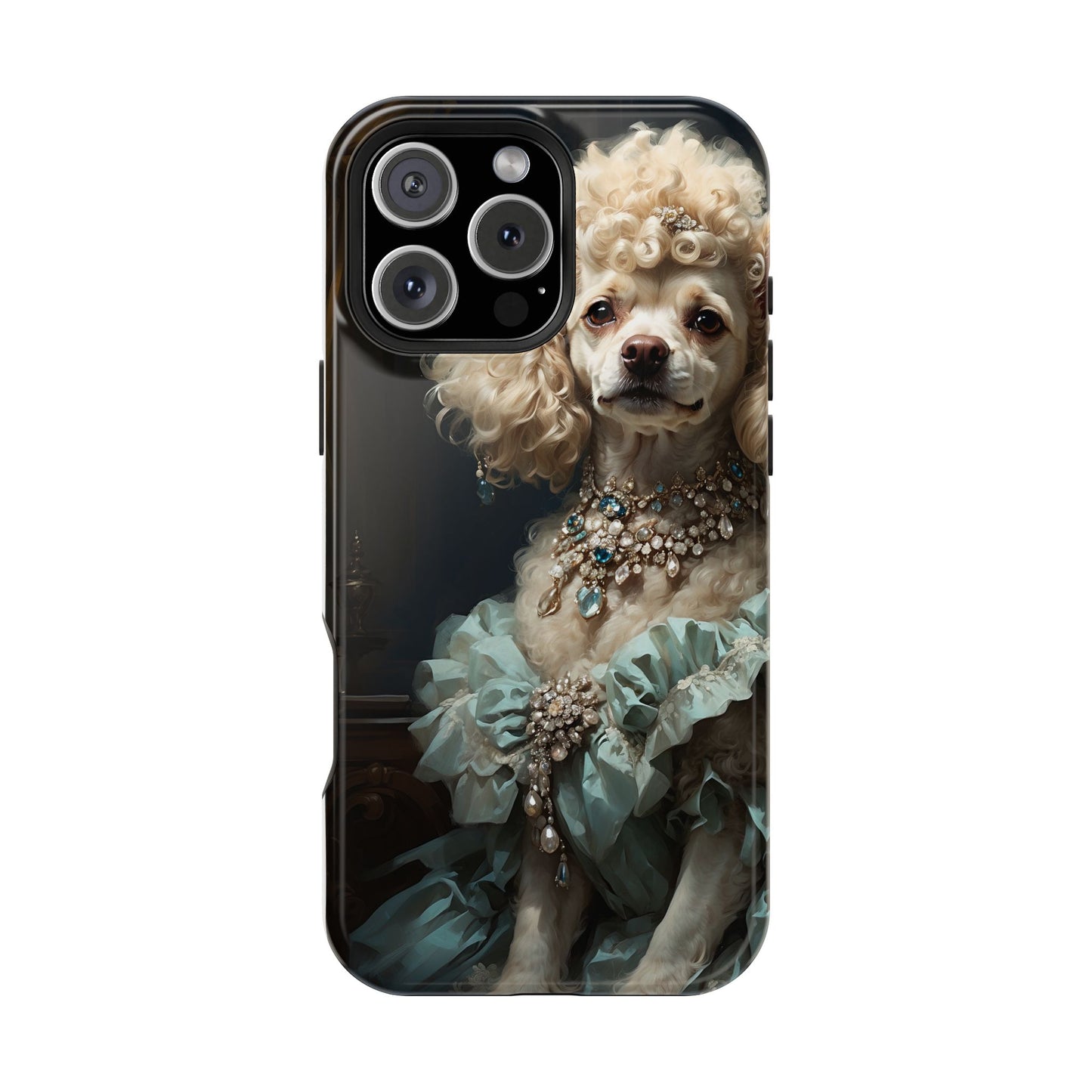 Magnetic Tough Cases Baroque Poodle: Elegance in Renaissance Style