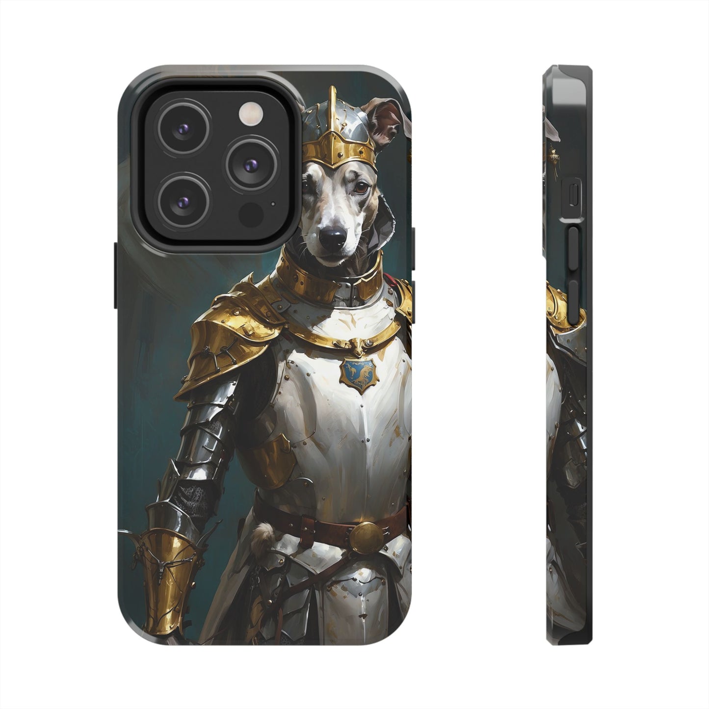 Tough Phone Cases Renaissance Knight: Gallant Greyhound in Armor