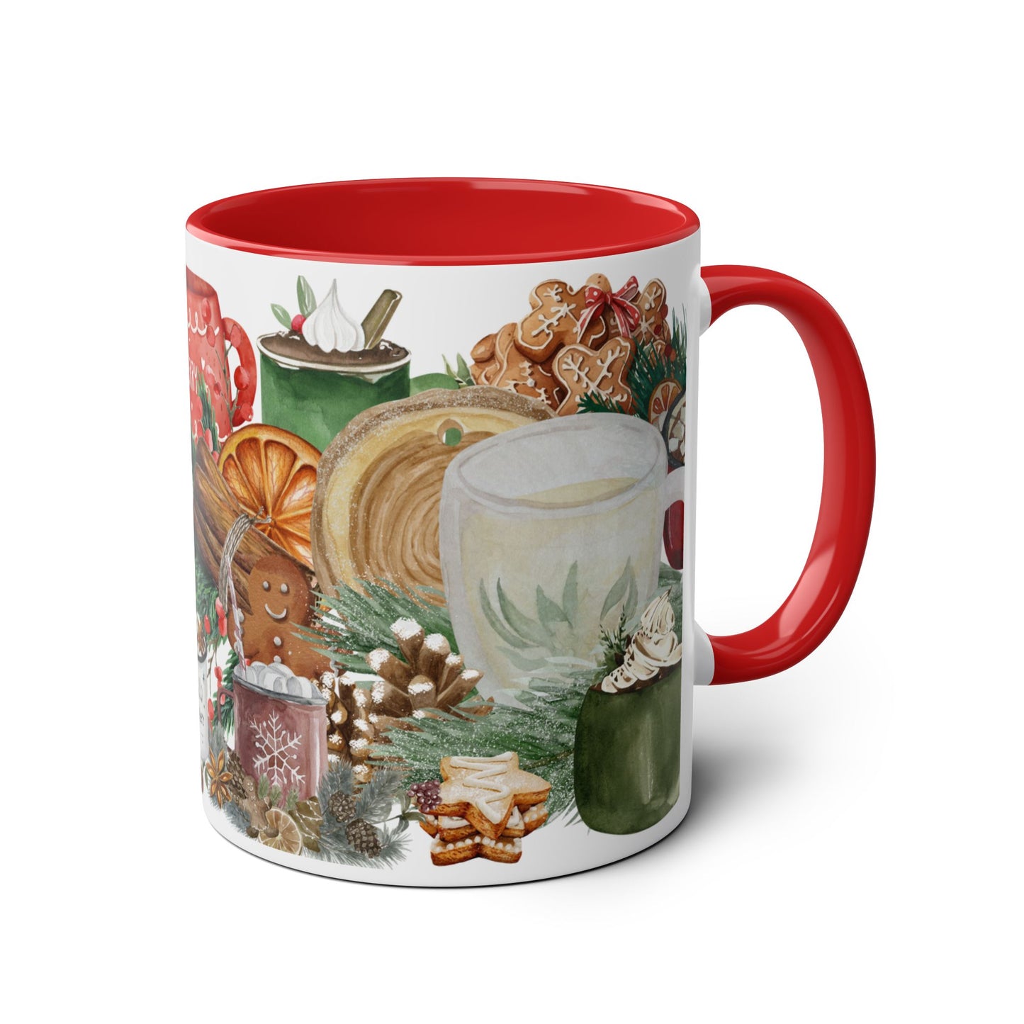 Cozy Christmas Mug with Hot Cocoa and Cookies Design – Perfect Holiday Gift