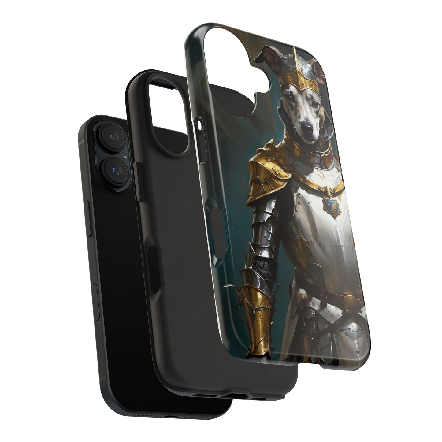 Tough Phone Cases Renaissance Knight: Gallant Greyhound in Armor