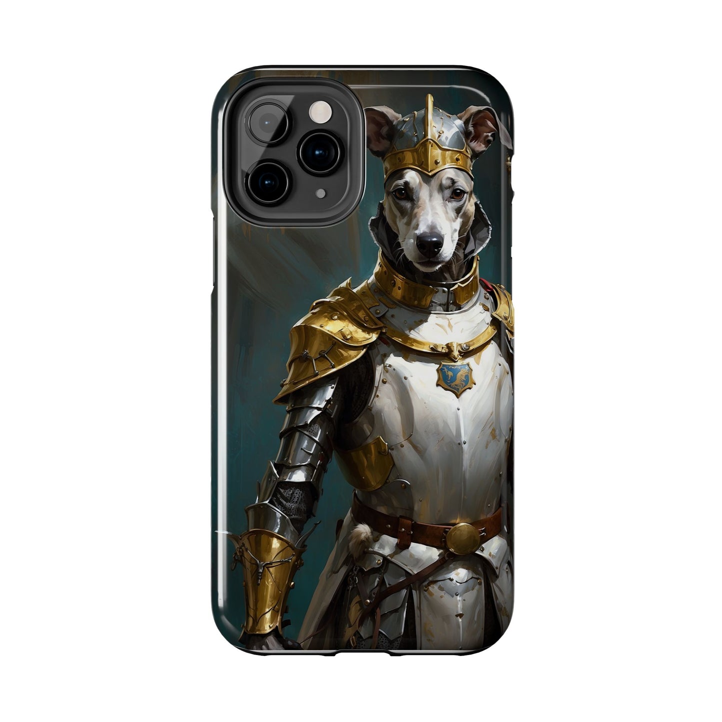 Tough Phone Cases Renaissance Knight: Gallant Greyhound in Armor