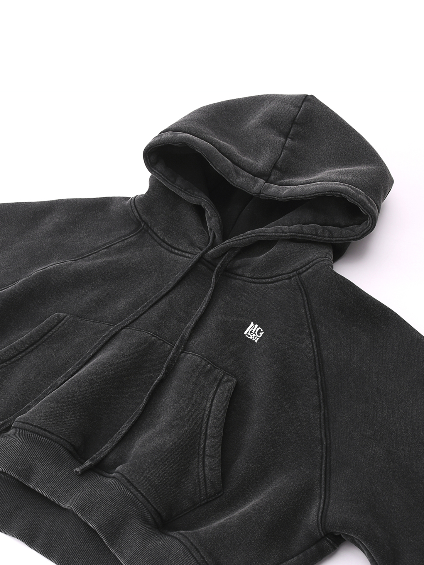 Cropped Zip-Through Hoodie #RU0075