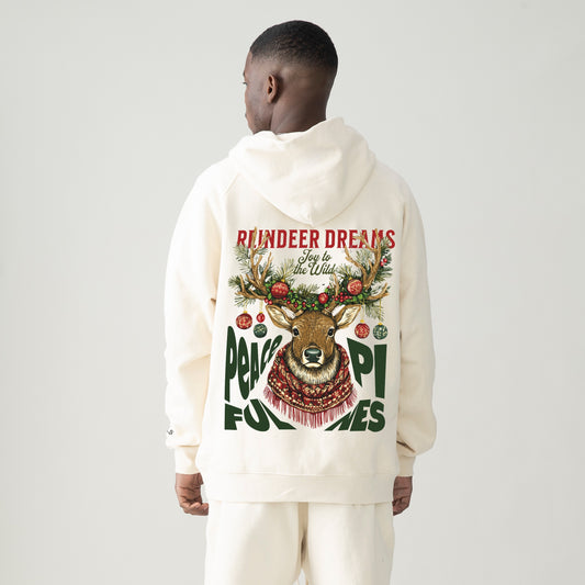 Christmas Hoodie - 'Oh Deer, It's Christmas!' & 'Reindeer Dreams' Festive Designs - Cozy Holiday Hoodie