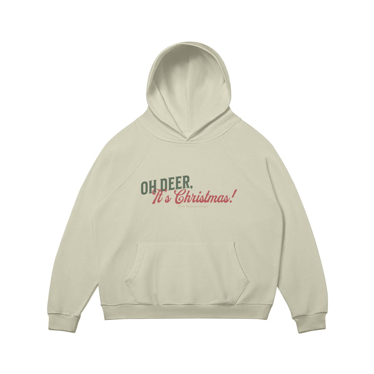 Sudadera navideña con capucha: diseños festivos "Oh, ciervo, ¡es Navidad!" y "Sueños de reno": sudadera navideña acogedora