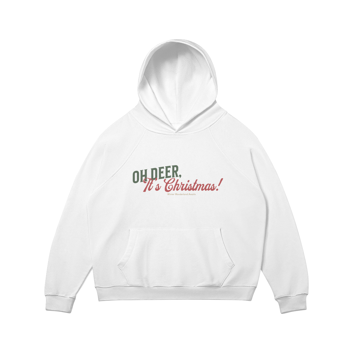 Sudadera navideña con capucha: diseños festivos "Oh, ciervo, ¡es Navidad!" y "Sueños de reno": sudadera navideña acogedora