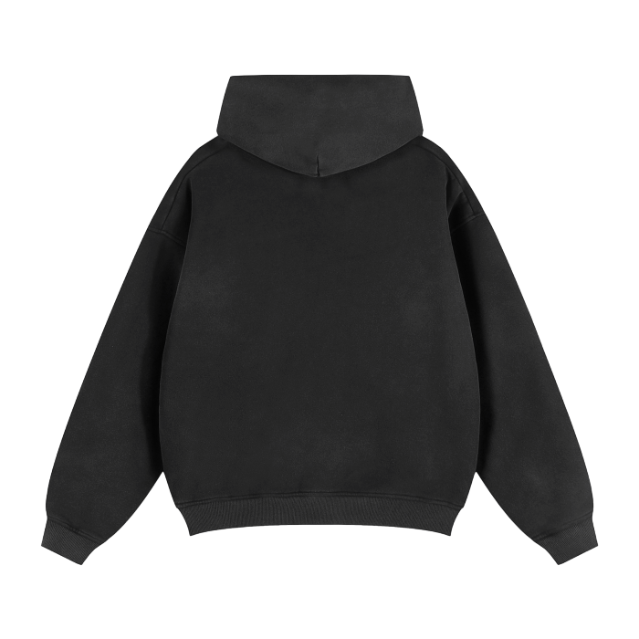 Zip-Through Boxy Hoodie #RU0076