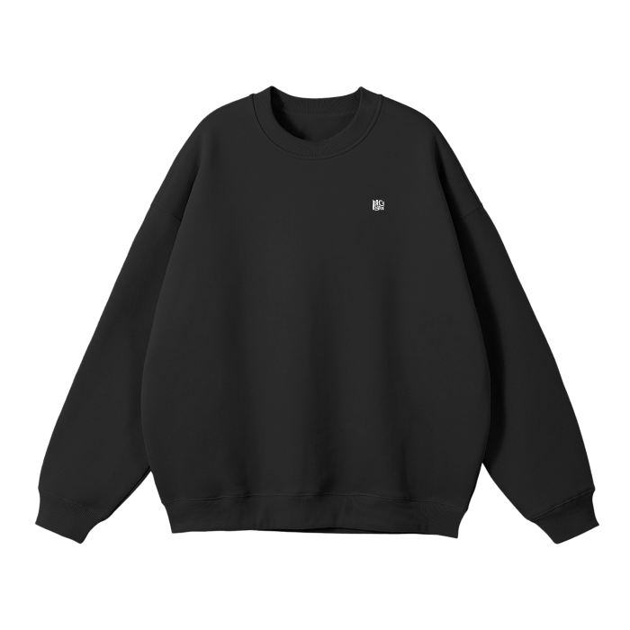 Streetwear Unisex Solid Color Fleece Pullover