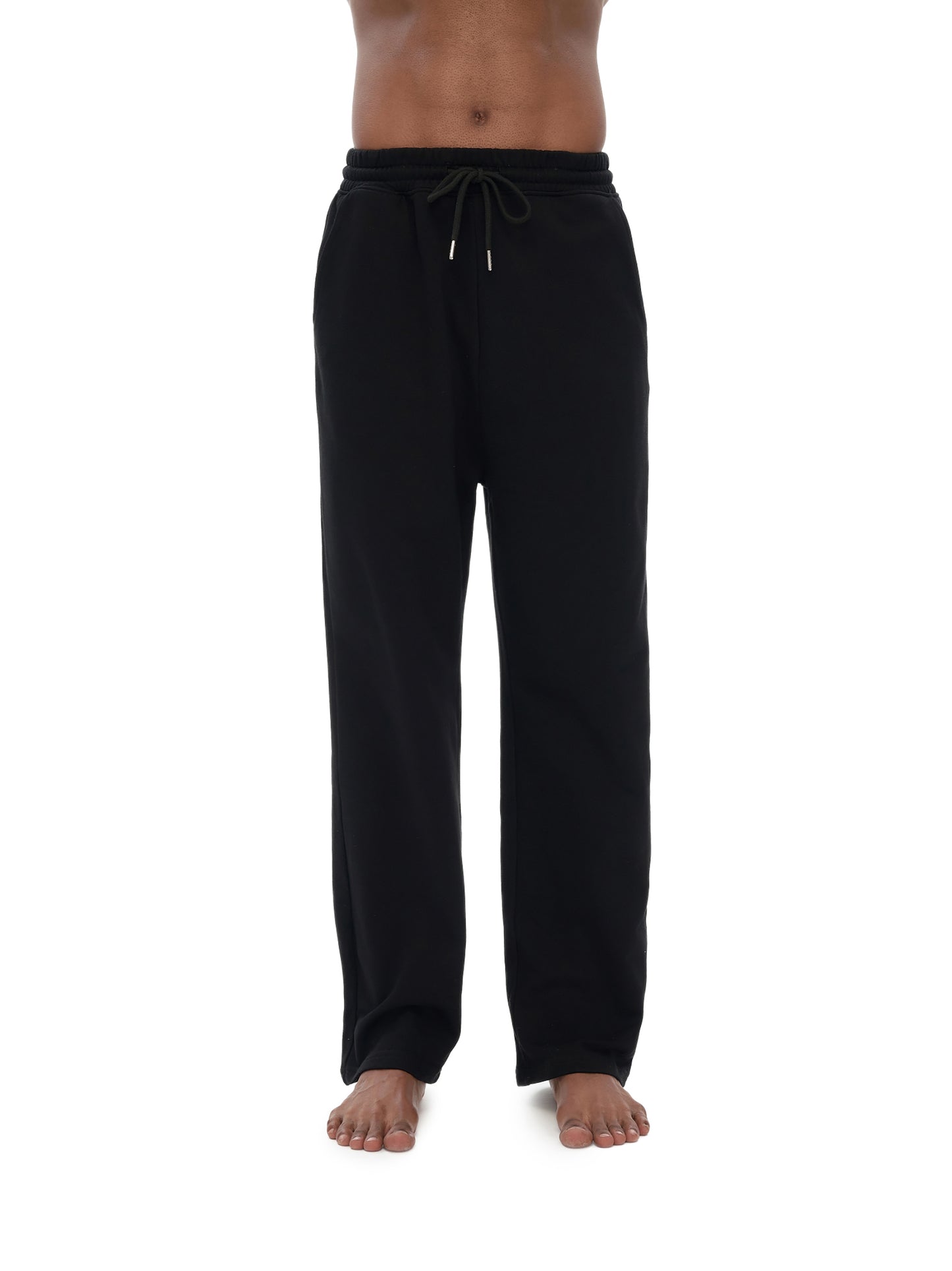 Unisex 100% Cotton Fleece Straight Wide Leg Jogger