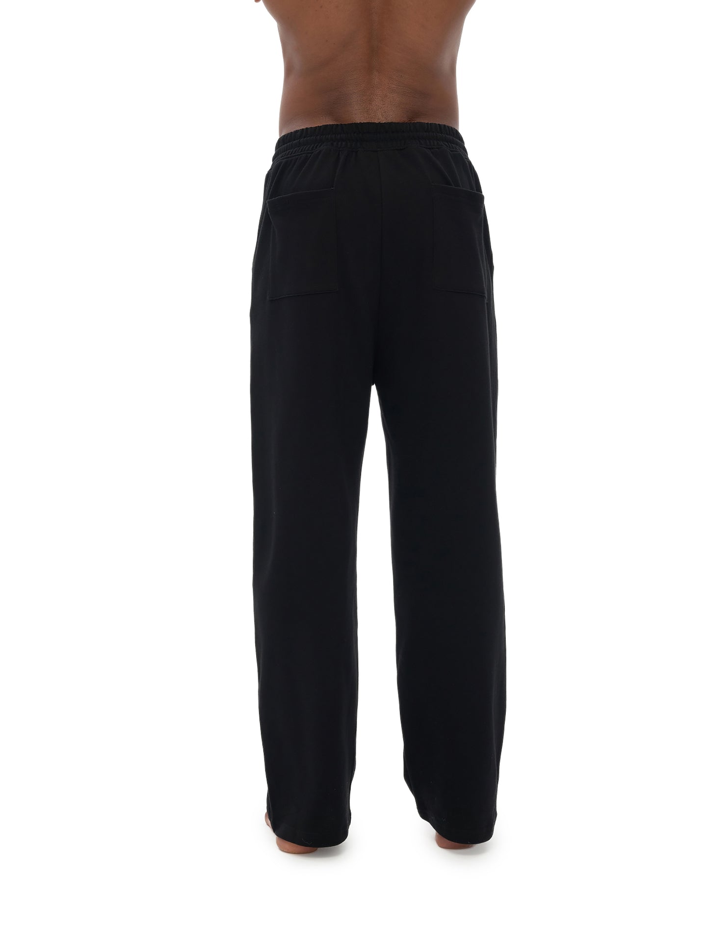 Unisex 100% Cotton Fleece Straight Wide Leg Jogger