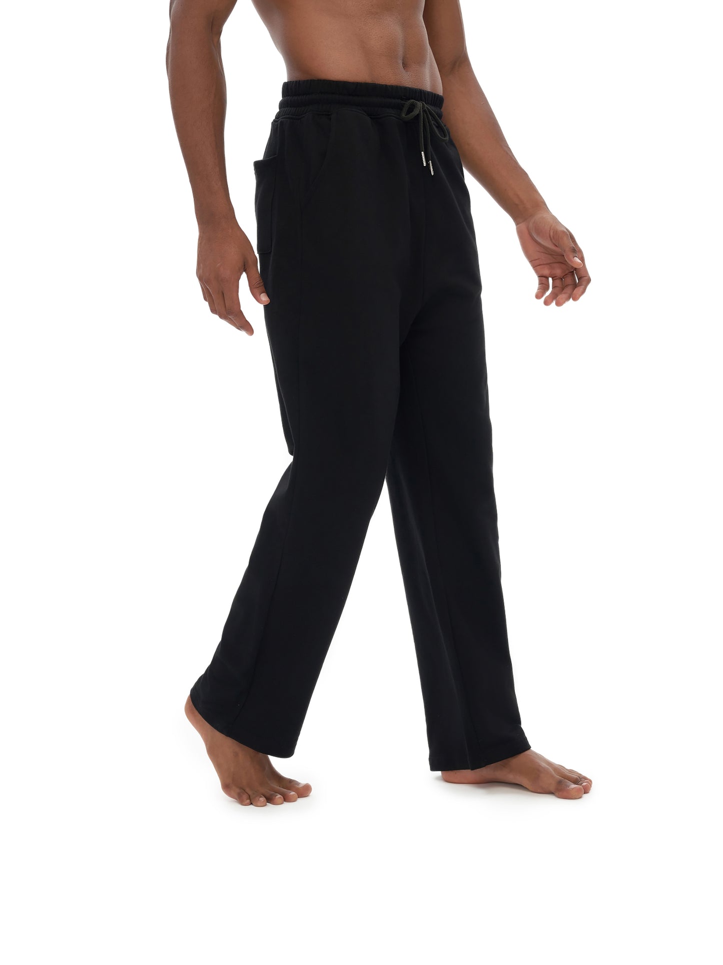 Unisex 100% Cotton Fleece Straight Wide Leg Jogger