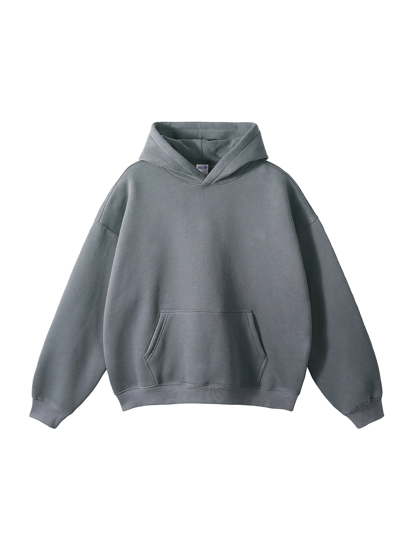 Streetwear Unisex Oversized Solid Color Fleece Hoodie