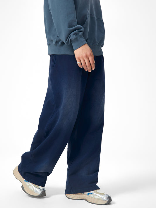 Effortless Athleisure Pure Cotton Handcrafted Monkey Wash Loose fit Sweatpants