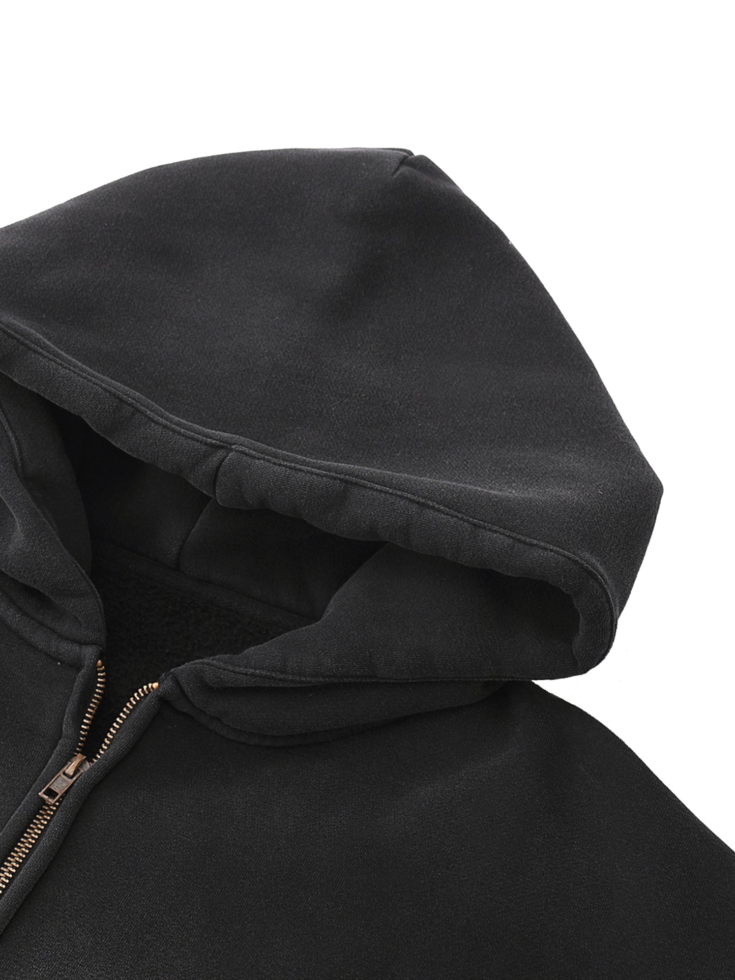 Zip-Through Boxy Hoodie #RU0076