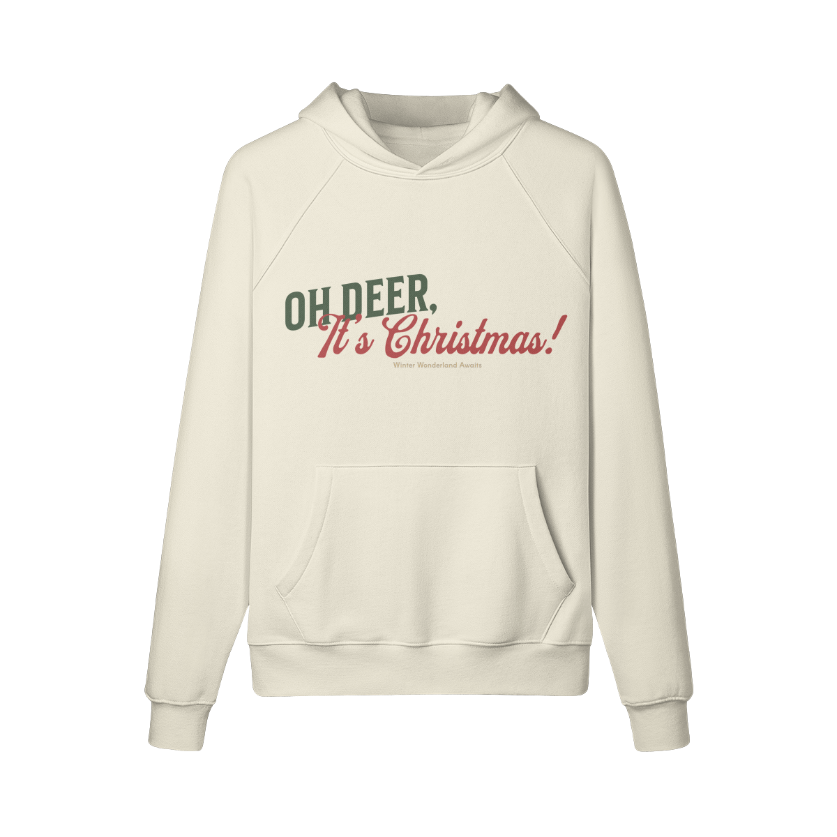 Sudadera navideña con capucha: diseños festivos "Oh, ciervo, ¡es Navidad!" y "Sueños de reno": sudadera navideña acogedora