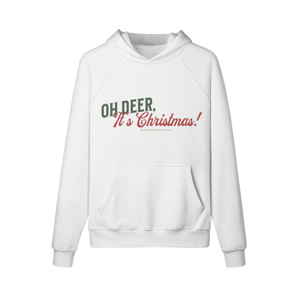 Sudadera navideña con capucha: diseños festivos "Oh, ciervo, ¡es Navidad!" y "Sueños de reno": sudadera navideña acogedora